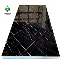 Panneaux PVC surface marbre, panneau mural en plastique WPC PVC, feuille PVC UV effet marbre