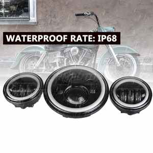 Phare LED universel pour moto 7 pouces, phare de voiture, phare de moto, phare avant pour BMW Cafe Racer Chopper Harley Touring Ultra - Product Image 2