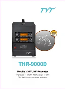 TYT THR-9000 Mobile Analog VHF/UHF Repeater For 433mhz Lightweight Enlarge The Talking Range