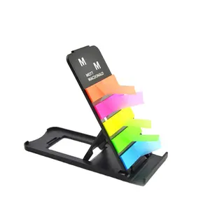 Office Supplies Black Pack 5個PET Stripe Sticky Note Plastic Mobile Phone Holderスティックストリップ