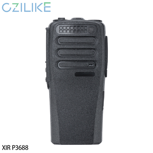 XIR P3688 Walkie Talkie Front Housing Cover Shell Replacement Part with IP23 & IPX-1 Protection for Two Way Radio Faceplate