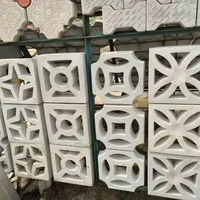Moule en plastique personnalisé pour blocs de ciment, blocs ajourés et motifs floraux pour murs domestiques, pour la création de fenêtres et de motifs floraux muraux