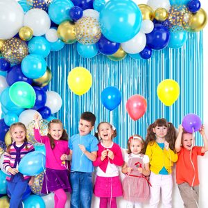 Kids Birthday Party Decoration <strong>Balloon</strong> Set Multi-Color <strong>Tassels</strong> Happy Arch Door Latex Earth Day Occasions 5inch 10inch 12inch - Product Image 6