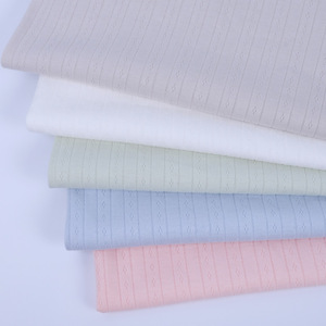 Tela Jacquard de Doble Punto 100% Algodón al por Mayor, Clase A, para Ropa de Bebé, Ropa de Descanso Infantil, Rollos de Textil - Product Image 1