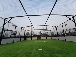 <span class=keywords><strong>Cage</strong></span> <span class=keywords><strong>de</strong></span> football intérieure/extérieure à six côtés personnalisable, gazon artificiel clôturé, gazon collé, toit avec ruban adhésif - Product Image 5