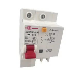 MCB 230V 400v 1P + N 2P 3P + N Circuit breaker with over short circuit leakage protection