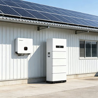 Sistem Surya Hibrida Komersial 50kW Growatt 50K-XHU 4 MPPT Panel 80x630W Baterai Rak HV 40.96kWh untuk Kantor Pabrik Gudang