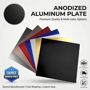 Plaque en alliage d'<span class=keywords><strong>aluminium</strong></span> <span class=keywords><strong>anodisé</strong></span>, plaque métallique anodisée 5052 6063, épaisseur 0,65 <span class=keywords><strong>mm</strong></span> 1,5 <span class=keywords><strong>mm</strong></span>, feuille vierge en <span class=keywords><strong>aluminium</strong></span> <span class=keywords><strong>anodisé</strong></span> décoratif coloré - Product Image 1