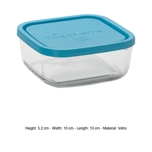 Frigoverre <b>Square</b> Glass Airtight Container 10 × 10 × 5 h cm, with Airtight Lid - Product Image 3
