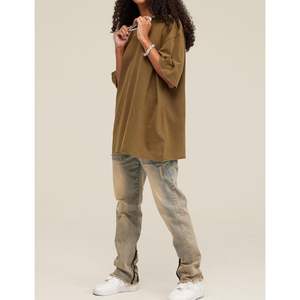 2025 lavage à l'acide Vintage unisexe à manches courtes Streetwear t-shirt hommes surdimensionné dégradé couleur coton T-Shirts femmes T-Shirts - Product Image 3