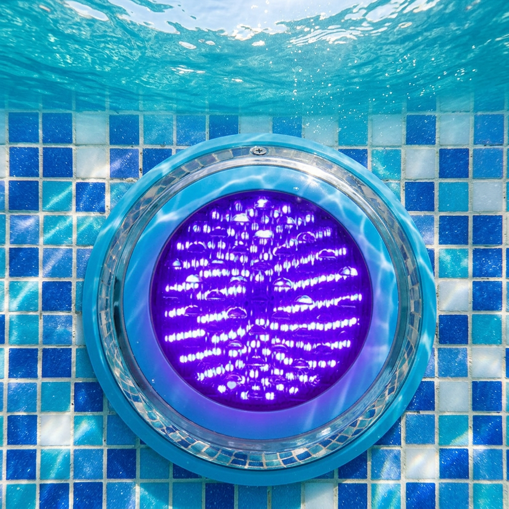 18W RGB Cool White LED Pool Light Stainless Steel Body IP68 Rating Surface Blue & White 6W 18W for Swimming Pool
