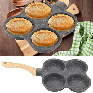 Venta al por mayor personalizada antiadherente sartén doméstica bistec freír huevo sartén Mini Pancake Cake Pan Set - Product Image 2