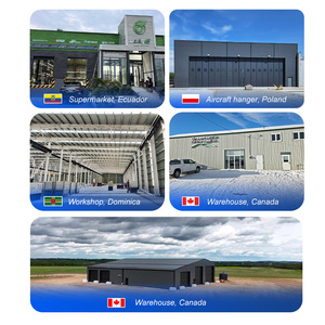 Entrepôt préfabriqué en structure métallique de conception chinoise SYLY, directement de l'usine, bâtiment métallique préfabriqué à bas prix, <span class=keywords><strong>garage</strong></span> en provenance de Chine - Product Image 2