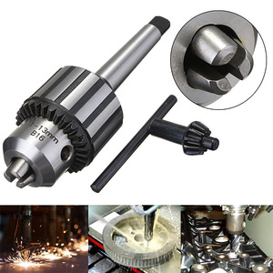 Portabrocas de 3 mordazas de acero MT2 de 0.5-13mm para mini torno con llave - Product Image 1