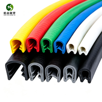 Bande de protection en caoutchouc PVC en forme de U avec noyau métallique, flexible, pour châssis de machines et tôles automobiles