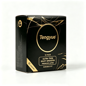 Custom Printed Condom Packaging <b>Box</b> — Golden Luxury <b>Gift</b> <b>Box</b> for Man, Bulk Wholesale - Product Image 5