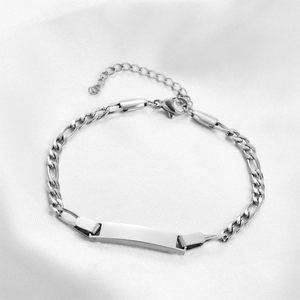 <span class=keywords><strong>Bracelet</strong></span> <span class=keywords><strong>personnalisé</strong></span> en acier inoxydable avec logo, nom et date, chaîne cubaine, gravure laser, <span class=keywords><strong>bracelet</strong></span> <span class=keywords><strong>personnalisé</strong></span> pour couple - Product Image 2