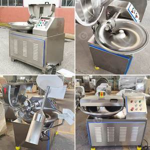 Automatic Vacuum Meat Bow Bowl 20liter 40 Ltrs 80 Litre Industrial Cutter Emulsifier <b>Machine</b> for Sausage - Product Image 2