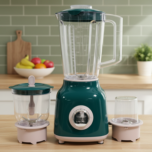 Nouveauté Mixeur multifonction électrique Smoothie Blender Ensemble de mélangeurs sur socle Capacité 1,6 L 4 lames 2 vitesses 350 W Usage domestique - Product Image 6