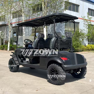 Voiture de golf électrique tout-terrain robuste avec pare-brise transparent pour les loisirs et le transport en extérieur - Product Image 4