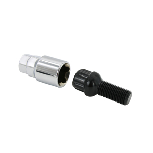 Nouveau HengTian M14x1.5 28mm, tige chromée noire, boulon de roue antivol <span class=keywords><strong>à</strong></span> double hexagone de 17/19 mm, pour toutes les voitures, modèle de rétrofit/amélioration - Product Image 3