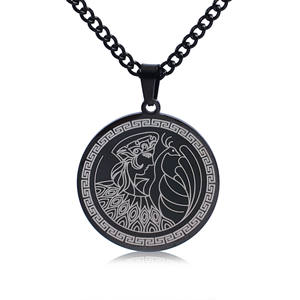 Best Seller titanyum çelik antik yunan tanrıçası Goddess kolye uzun altın kolye hıristiyan sembolü - Product Image 6