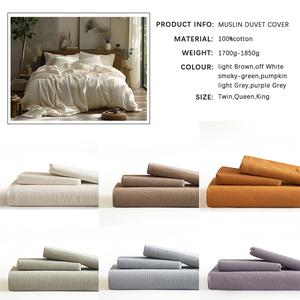 Prêt à expédier en gros 100% ensemble <span class=keywords><strong>de</strong></span> <span class=keywords><strong>housse</strong></span> <span class=keywords><strong>de</strong></span> <span class=keywords><strong>couette</strong></span> en <span class=keywords><strong>gaze</strong></span> <span class=keywords><strong>de</strong></span> <span class=keywords><strong>coton</strong></span> personnalisé 3 pièces ensemble <span class=keywords><strong>de</strong></span> literie chambre mousseline <span class=keywords><strong>housse</strong></span> <span class=keywords><strong>de</strong></span> <span class=keywords><strong>couette</strong></span> <span class=keywords><strong>Double</strong></span> - Product Image 5