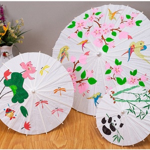 Paraguas de Papel en Blanco, Diseño Clásico, Manualidades DIY, Dibujo Creativo, Juego de Rompecabezas de Graffiti para Niños, Tema de Cartón, Todas las Edades - Product Image 2