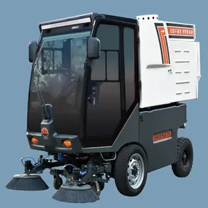 Automatic Dumping Sweeper Road Cleaning All-Closed Industrial Sweeper outdoor courtyard garbage road ground cleaning car