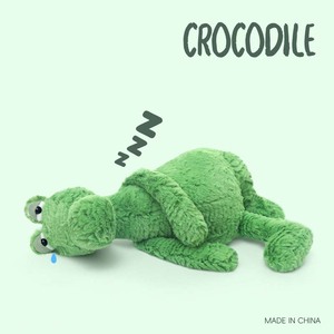 Unisex Super morbido verde cartone animato alligatore di <span class=keywords><strong>peluche</strong></span> di nuovo Design <span class=keywords><strong>coccodrillo</strong></span> <span class=keywords><strong>peluche</strong></span> giocattolo per lo Stress rilievo <span class=keywords><strong>peluche</strong></span> ricamato - Product Image 2