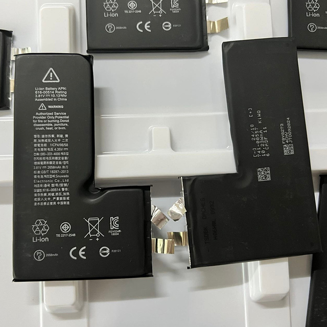 China Manufacture Cell Phone Batteries Without Flex for iPhone 13 12 11 Pro Max Rechargeable Replacement Batteries Cell Chips