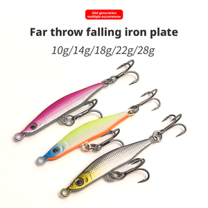 Leurre de pêche flottant à longue portée, <span class=keywords><strong>jig</strong></span> en plaque de fer, appât artificiel dur multi-lances, type crayon, avec hameçons - Product Image 1
