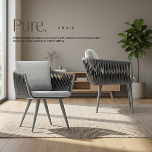 Modern Foldable <b>Stackable</b> Rope Weaving Cushioned <b>Garden</b> <b>Chair</b> with Metal Frame for Outdoor Restaurant Patio Hotel Use - Product Image 3