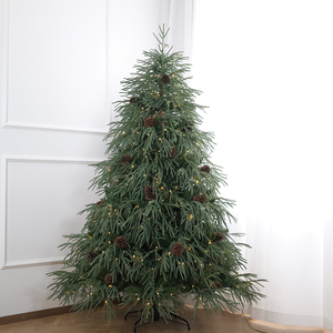 PE-2022 Artificial Christmas Tree with LED Lights <b>Remote</b> <b>Control</b> Safety Voltage-Christmas Mall Scene Layout (Excluding Fence) - Product Image 3