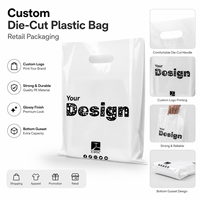 Sacs de courses en plastique découpés sur mesure, résistants, imprimés, OEM/ODM, pour magasins de vêtements et supermarchés – Solution professionnelle personnalisée