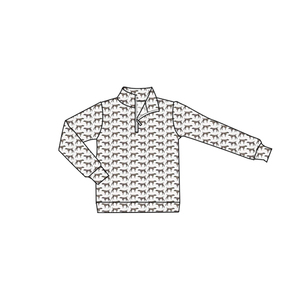 BT1635 Haut zippé pour adulte, style western, avec imprimé personnalisé de petits chiots, vente en gros pour boutiques - Product Image 5