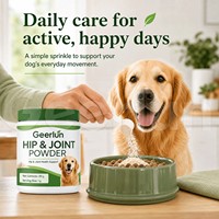 Poudre de soutien articulaire pour chiens ODM/OEM saveur poulet, mousse de palourde bleue, sulfate de glucosamine pour la mobilité et la flexibilité