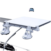 Support d'étagère portable pour mini-toit ouvrant, kit de fixation robuste pour fenêtre de voiture, plaque de fixation durable avant et arrière, revêtement poudré