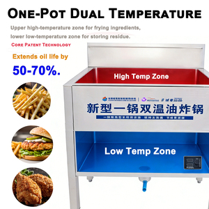 เครื่อ<span class=keywords><strong>ง</strong></span>ทอดแบบจุ่ม Hansu 45 ลิตร สำหรับใช้งานเชิงพาณิชย์ ผลิตจากวัสดุสแตนเลส 304 เหมาะสำหรับทอดไก่และ<span class=keywords><strong>ปลา</strong></span>ทอด - Product Image 6