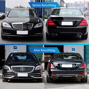 ชุดแต่งรถยนต์ W221 ปี 2010-2013 อัพเกรดเป็นรุ่นปี 2020 ชุดแต่งหรูหรา ประกอบด้วยกันชนหน้า-หลัง สเกิร์ตหน้า-หลัง ฝากระโปรงหน้า ไฟหน้า สำหรับรถเบนซ์ S-Class - Product Image 2