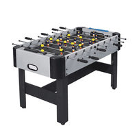 Table de football de salon en bois d'ingénierie PVC de 48 pouces pour adultes et enfants, pieds noirs, nivellement requis, assemblage requis