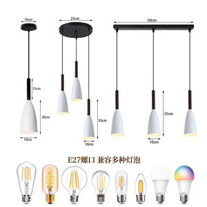 Luminaires suspendus en fer de l'usine d'éclairage de Zhongshan, style moderne minimaliste noir, pour éclairage de plafond domestique - Product Image 4