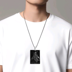 จี้หยกดำเจไดต์แท้ เกรด A พร้อมตัวเรือนเงินแท้ S925 - Product Image 3