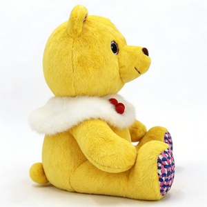 ตุ๊กตาหมีสีเหลืองพร้อมปกขนสีขาวและกระดุมสีแดง ขนาด 31 ซม.-50 ซม. สำหรับเด็กอายุ 2-4 ปี แบบยูนิเซ็กส์ - Product Image 3