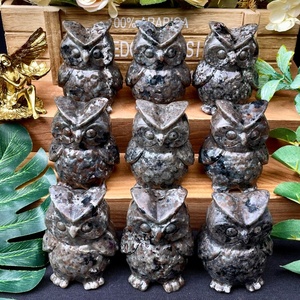 Sculpture d'hibou en yooperlite naturelle de haute qualité, artisanat en cristal en gros, pour décoration et cadeau - Product Image 5