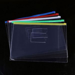 Sobres de Plástico con Cierre, Sobres de Polipropileno con Bolsillo para Etiquetas, Bolsas Transparentes Reutilizables para Lápices, Dinero, Archivos y Documentos - Product Image 1
