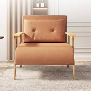 Sofá Cama Individual Moderno Ajustable de Tela y Madera con Silla Reclinable para Sala de Estar, Dormitorio, Hotel, Apartamento, Exterior y Hospital - Product Image 3