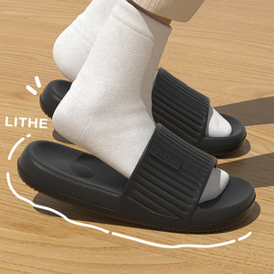 Zapatillas de una pieza de moda europea para mujer, novedad de verano al por mayor, zapatillas deslizantes de suela gruesa de colores surtidos - Product Image 2