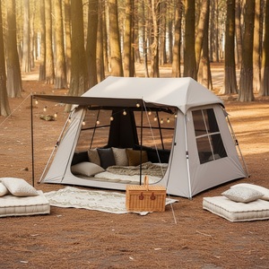 Carpa de Camping OEM para 4 Personas, Portátil, Personalizada, Impermeable, de <span class=keywords><strong>Oxford</strong></span>, con Dos Habitaciones, Automática e Instantánea - Product Image 3