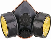 Masque à gaz lacrymogène Kn9 à double filtre à charbon actif remplaçable pour les produits chimiques